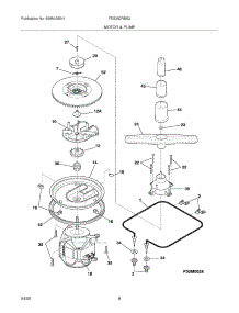 09 - Motor & Pump parts for Frigidaire Dishwasher FDS252RBS2 from AppliancePartsPros.com