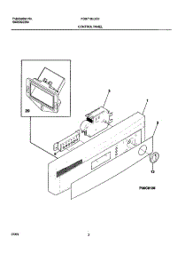 03 - Control Panel parts for Frigidaire Dishwasher FDB710LCC0 from AppliancePartsPros.com