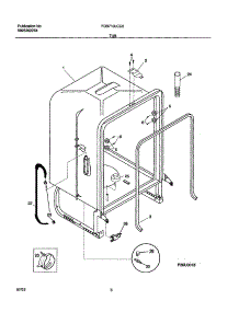 07 - Tub parts for Frigidaire Dishwasher FDB710LCC0 from AppliancePartsPros.com