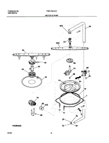 09 - Motor & Pump parts for Frigidaire Dishwasher FDB710LCC0 from AppliancePartsPros.com
