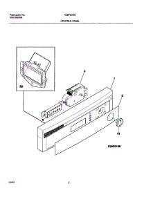 03 - Control Panel parts for Frigidaire Dishwasher FDB750RCC0 from AppliancePartsPros.com