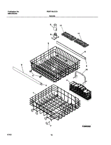 13 - Racks parts for Frigidaire Dishwasher FDB710LCC0 from AppliancePartsPros.com