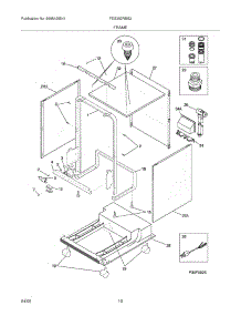 11 - Frame parts for Frigidaire Dishwasher FDS252RBS2 from AppliancePartsPros.com