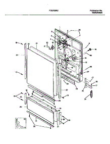 04 - Door parts for Frigidaire Dishwasher FDB765RCR0 from AppliancePartsPros.com