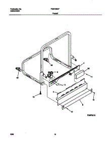06 - Frame parts for Frigidaire Dishwasher FDB736GFS5 from AppliancePartsPros.com