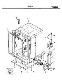 05 - Tub parts for Frigidaire Dishwasher FDB765RCR0 from AppliancePartsPros.com