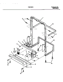 07 - Frame parts for Frigidaire Dishwasher FDB765RCR0 from AppliancePartsPros.com