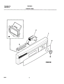 03 - Control Panel parts for Frigidaire Dishwasher FDB780RCB0 from AppliancePartsPros.com