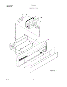 03 - Control Panel parts for Frigidaire Dishwasher FDB856RJS1 from AppliancePartsPros.com