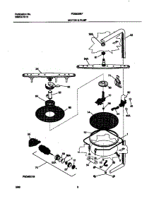 05 - Motor & Pump parts for Frigidaire Dishwasher FDB835RFT0 from AppliancePartsPros.com