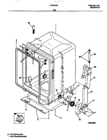 05 - Tub parts for Frigidaire Dishwasher FDB874RCS0 from AppliancePartsPros.com