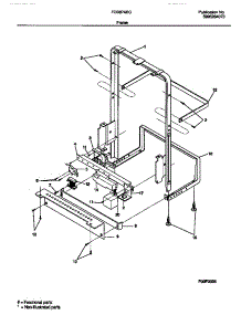 07 - Frame parts for Frigidaire Dishwasher FDB874RCB0 from AppliancePartsPros.com