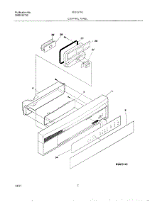 03 - Control Panel parts for Frigidaire Dishwasher FDB857RJB1 from AppliancePartsPros.com