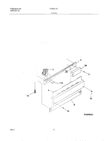 11 - Frame parts for Frigidaire Dishwasher FDB857RJB1 from AppliancePartsPros.com