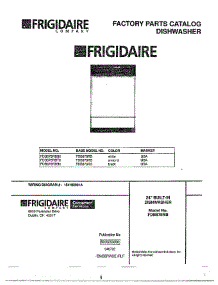 Dishwasher / Front Cover parts for Frigidaire Dishwasher FDB878RB from AppliancePartsPros.com