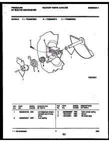 03 - Cam parts for Frigidaire Dishwasher FDB898RBT0 from AppliancePartsPros.com