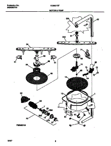 05 - Motor & Pump parts for Frigidaire Dishwasher FDB837GFS0 from AppliancePartsPros.com
