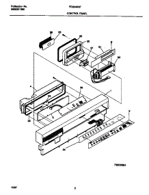 02 - Control Panel parts for Frigidaire Dishwasher FDB949GFT1 from AppliancePartsPros.com