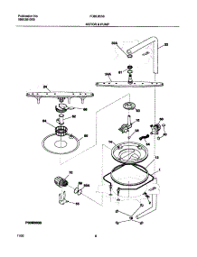 09 - Motor & Pump parts for Frigidaire Dishwasher FDBL955BB1 from AppliancePartsPros.com