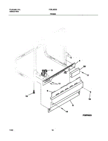 11 - Frame parts for Frigidaire Dishwasher FDBL955BB1 from AppliancePartsPros.com