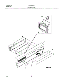 03 - Control Panel parts for Frigidaire Dishwasher FDB956RBC1 from AppliancePartsPros.com