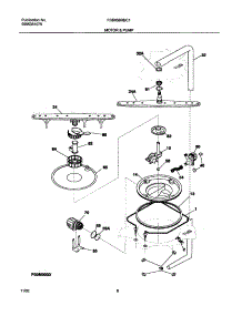 09 - Motor & Pump parts for Frigidaire Dishwasher FDB956RBC1 from AppliancePartsPros.com
