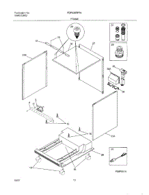 11 - Frame parts for Frigidaire Dishwasher FDP635RFR4 from AppliancePartsPros.com