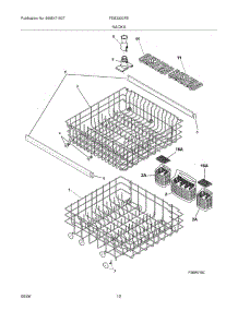 13 - Racks parts for Frigidaire Dishwasher FDB2320REB2 from AppliancePartsPros.com