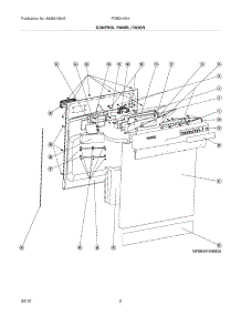 03 - Control Panel / Door parts for Frigidaire Dishwasher FDB2410HIC2A from AppliancePartsPros.com