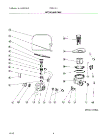 07 - Motor And Pump parts for Frigidaire Dishwasher FDB2410HIC2A from AppliancePartsPros.com