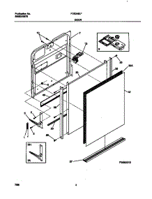 03 - Door parts for Frigidaire Dishwasher FDB345LFR0 from AppliancePartsPros.com