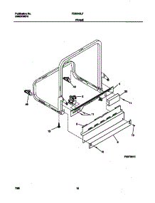 06 - Frame parts for Frigidaire Dishwasher FDB345LFR0 from AppliancePartsPros.com