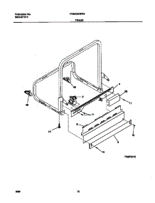 06 - Frame parts for Frigidaire Dishwasher FDB435RFR4 from AppliancePartsPros.com