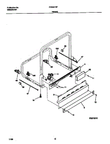 06 - Frame parts for Frigidaire Dishwasher FDB421RFS1 from AppliancePartsPros.com