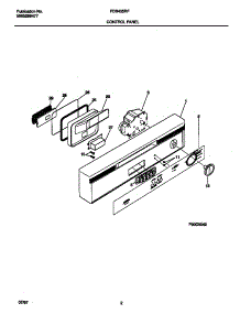 02 - Control Panel parts for Frigidaire Dishwasher FDB435RFS0 from AppliancePartsPros.com