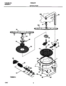 05 - Motor & Pump parts for Frigidaire Dishwasher FDB435RFS0 from AppliancePartsPros.com