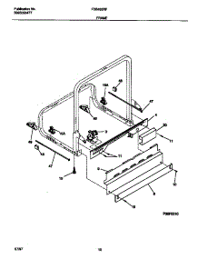 06 - Frame parts for Frigidaire Dishwasher FDB435RFS0 from AppliancePartsPros.com