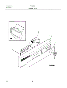 03 - Control Panel parts for Frigidaire Dishwasher FDBC45BAS2 from AppliancePartsPros.com