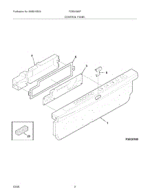 03 - Control Panel parts for Frigidaire Dishwasher FDBB4365FB2 from AppliancePartsPros.com