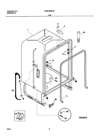 07 - Tub parts for Frigidaire Dishwasher FDBL960BC0 from AppliancePartsPros.com