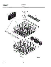13 - Racks parts for Frigidaire Dishwasher FDBB944CC0 from AppliancePartsPros.com