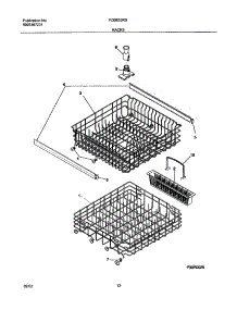13 - Racks parts for Frigidaire Dishwasher FDB635RBB0 from AppliancePartsPros.com