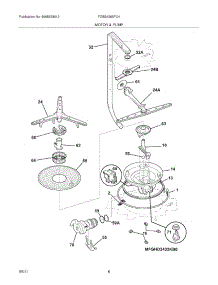 09 - Motor & Pump parts for Frigidaire Dishwasher FDBB4365FC4 from AppliancePartsPros.com