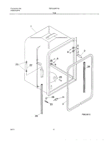 07 - Tub parts for Frigidaire Dishwasher FDP635RFR5 from AppliancePartsPros.com