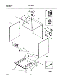 11 - Frame parts for Frigidaire Dishwasher FDP635RBS0 from AppliancePartsPros.com