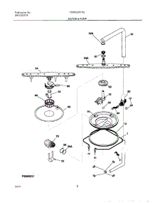 09 - Motor & Pump parts for Frigidaire Dishwasher FDP635RFR5 from AppliancePartsPros.com