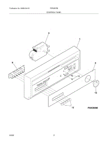 03 - Control Panel parts for Frigidaire Dishwasher FDR252RBB2 from AppliancePartsPros.com