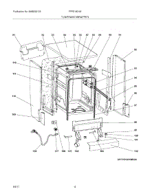 05 - Tub / Frame / Wrapper parts for Frigidaire Dishwasher FFPD1821MB0A from AppliancePartsPros.com