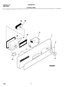 03 - Control Panel parts for Frigidaire Dishwasher FDB435RFR5 from AppliancePartsPros.com