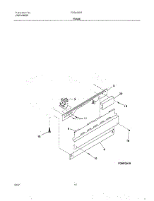 11 - Frame parts for Frigidaire Dishwasher FDB435RFR6 from AppliancePartsPros.com